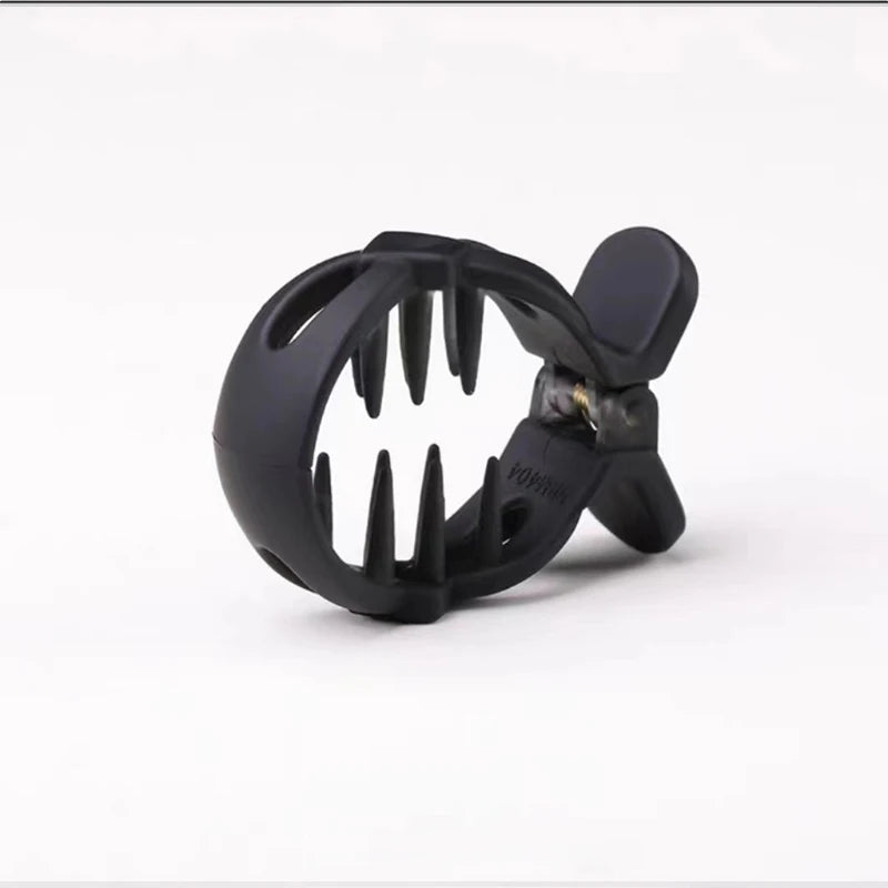 Rund hårklämma i frostad akryl