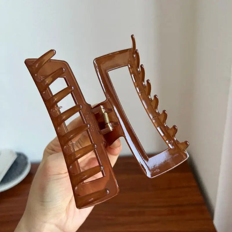 Hårklämma XL blank - 13 cm