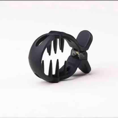 Rund hårklämma i frostad akryl