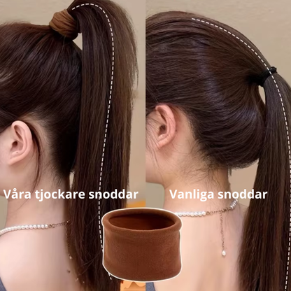 Extra tjocka hårsnoddar